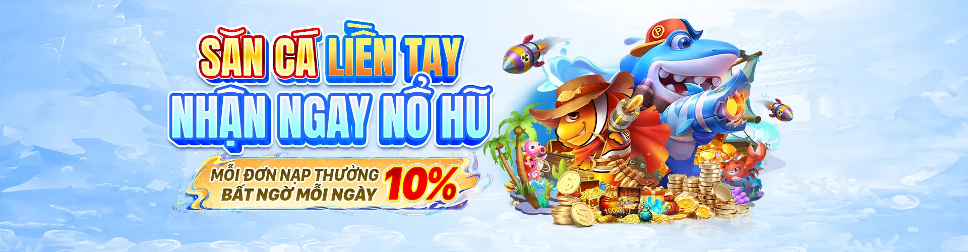 Thế giới bắn cá F368 Nổ Hũ đầy màu sắc